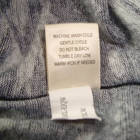 Self Esteem Womens Black Gray Aztec Design Hooded Poncho Sweater Size M - Picture 7 of 7